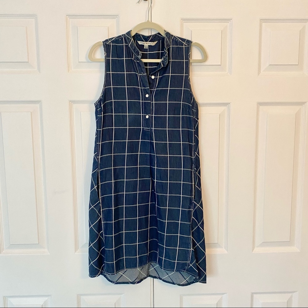 Max Studio chambray shift dress